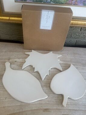 Pottery barn cheese plates Leaf-Shaped Ceramic Decorative Trays